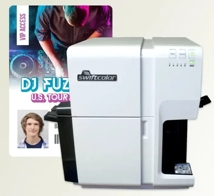 SwiftColor SCC-4000D Card Printer Saudi, Conference Badge Printer